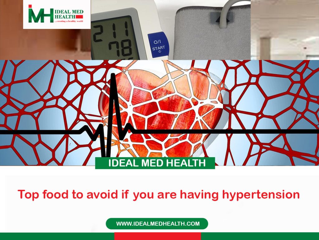 Top food to avoid if you are having hypertension